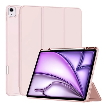 Etui Techsuit "Flex Trifold" z držalom za pisalo za iPad Air 13 2024 / iPad Air 13 2025 - pink
