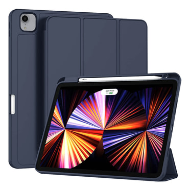 Etui Techsuit "Flex Trifold" z držalom za pisalo za iPad Pro 11 2018 / iPad Pro 11 2020 / iPad Pro 11 2021 / iPad Pro 11 2022 - dark blue