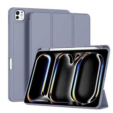 Etui Techsuit "Flex Trifold" z držalom za pisalo za iPad Pro 11 2024 / iPad Pro 11 2025 - purple