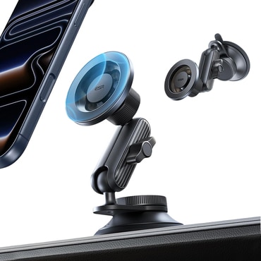 Magnetno držalo ESR "OmniLock" za armaturno ploščo in s 360° obračanjem naprave - črno