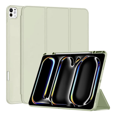 Etui Techsuit "Flex Trifold" z držalom za pisalo za iPad Pro 13 2024 / iPad Pro 13 2025 - matcha green