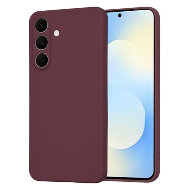 Silikonski ovitek Techsuit SoftFlex za Samsung Galaxy S25 FE - temno rdeč