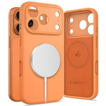 Silikonski ovitek Tech-Protect "Silicone MagSafe" za iPhone 17 Pro - cosmic orange