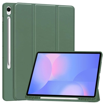 Etui Techsuit "Flex Trifold" z držalom za pisalo za Samsung Galaxy Tab S10 FE Plus - green