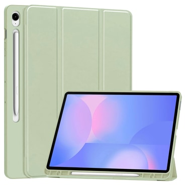 Etui Techsuit "Flex Trifold" z držalom za pisalo za Samsung Galaxy Tab S10 FE Plus - matcha green
