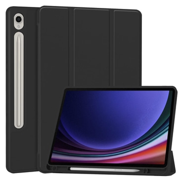 Etui Techsuit "Flex Trifold" z držalom za pisalo za Samsung Galaxy Tab S9 / Tab S9 FE / Tab S10 FE - black