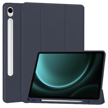 Etui Techsuit "Flex Trifold" z držalom za pisalo za Samsung Galaxy Tab S9 / Tab S9 FE / Tab S10 FE - dark blue