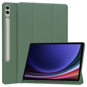 Etui Techsuit "Flex Trifold" z držalom za pisalo za Tab S10 Plus / Tab S9 Plus / Tab S9 FE Plus - green