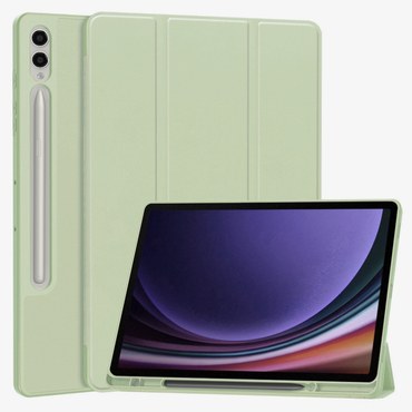 Etui Techsuit "Flex Trifold" z držalom za pisalo za Tab S10 Plus / Tab S9 Plus / Tab S9 FE Plus - matcha green