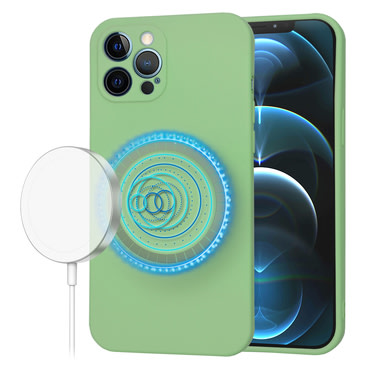 Silikonski ovitek Techsuit SoftFlex MagSafe za iPhone 12 Pro Max - mint