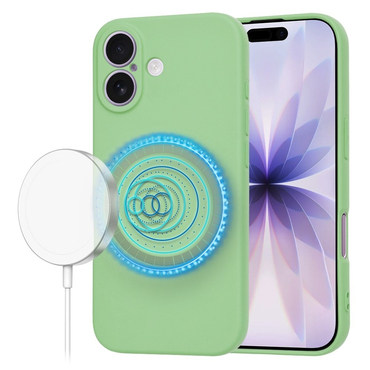 Silikonski ovitek Techsuit SoftFlex MagSafe za iPhone 17 - mint