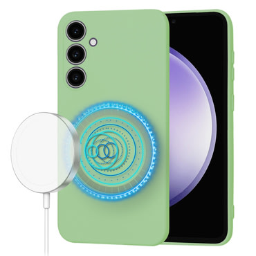 Silikonski ovitek Techsuit SoftFlex MagSafe za Samsung Galaxy S23 FE - mint