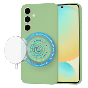 Silikonski ovitek Techsuit SoftFlex MagSafe za Samsung Galaxy S24 FE - mint