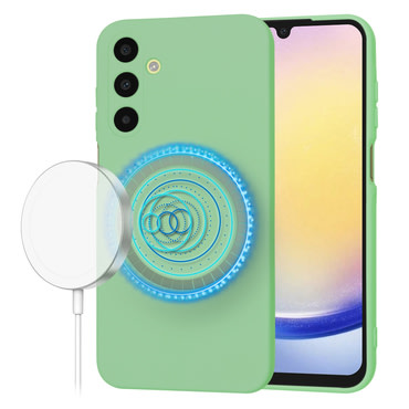 Silikonski ovitek Techsuit SoftFlex MagSafe za Samsung Galaxy A25 - mint