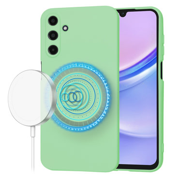 Silikonski ovitek Techsuit SoftFlex MagSafe za Samsung Galaxy A15 - mint