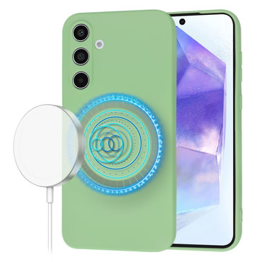 Silikonski ovitek Techsuit SoftFlex MagSafe za Samsung Galaxy A55 - mint