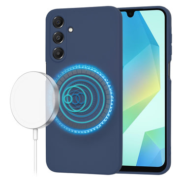 Silikonski ovitek Techsuit SoftFlex MagSafe za Samsung Galaxy A16 4G / A16 5G - moder