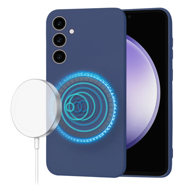 Silikonski ovitek Techsuit SoftFlex MagSafe za Samsung Galaxy S23 FE - moder