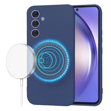 Silikonski ovitek Techsuit SoftFlex MagSafe za Samsung Galaxy A54 5G - moder