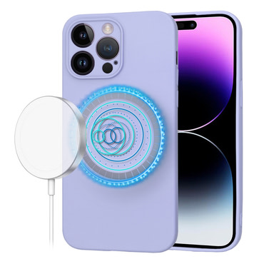 Silikonski ovitek Techsuit SoftFlex MagSafe za iPhone 14 Pro Max - vijoličen