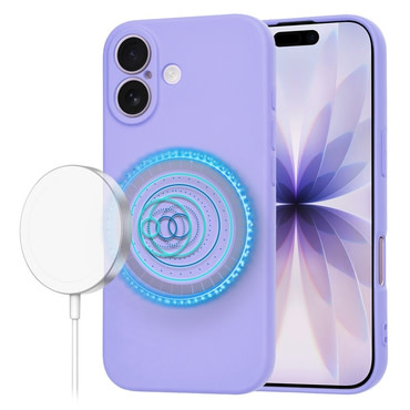 Silikonski ovitek Techsuit SoftFlex MagSafe za iPhone 17 - vijoličen