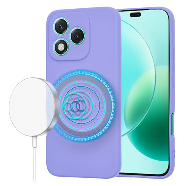 Silikonski ovitek Techsuit SoftFlex MagSafe za Honor 400 Lite - vijoličen