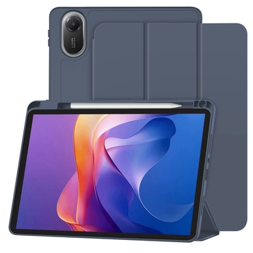 Etui Techsuit "Flex Trifold" z držalom za pisalo za Xiaomi Redmi Pad 2 - dark blue