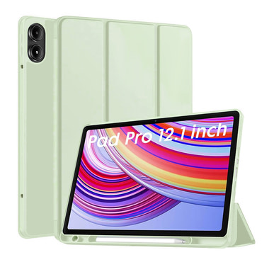 Etui Techsuit "Flex Trifold" z držalom za pisalo za Xiaomi Redmi Pad Pro / Xiaomi Poco Pad / Redmi Pad Pro 5G - matcha green