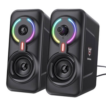 Gaming zvočniki ONIKUMA L6 z BT5.0, 10 W stereo zvokom in RGB osvetlitvijo - črni