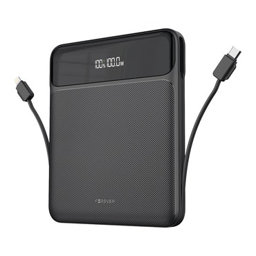 Power bank Forever "TB-200" 20000 mAh in 100W, za polnjenje 5 naprav hkrati, primeren za prenosnike - črn