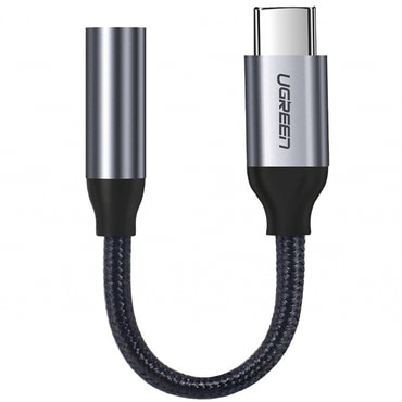 USB-C v ženski audio 3.5 mm adapter Ugreen - siv