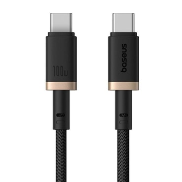 USB-C v USB-C polnilni in podatkovni kabel Baseus Dura Series - 100W, 480Mbps - 2 m - zlat/črn