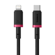 USB-C v Lightning polnilni in podatkovni kabel Baseus Dura Series – 20W - 1 m - rdeč/črn