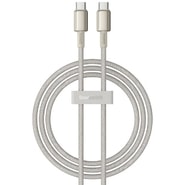 Pleten polnilni in podatkovni 100W USB-C v USB-C kabel Baseus "Tungsten Gold" - 1m - gold