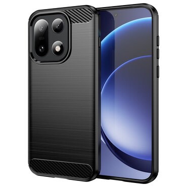 TPU gel ovitek "Brushed Carbon" za OnePlus 15 - črn