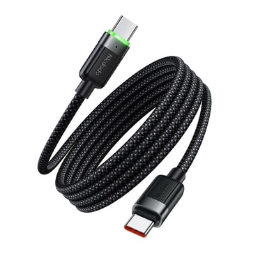 Pleten polnilni in podatkovni kabel 60W USB-C v USB-C McDodo "CA-2000" z magnetnim navijanjem - 1.2m - črn