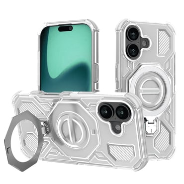 Hibridni ovitek "Carbon Shield Pro" za iPhone 17 - white transparent