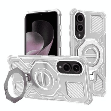 Hibridni ovitek "Carbon Shield Pro" za Samsung Galaxy S25 Edge - white transparent