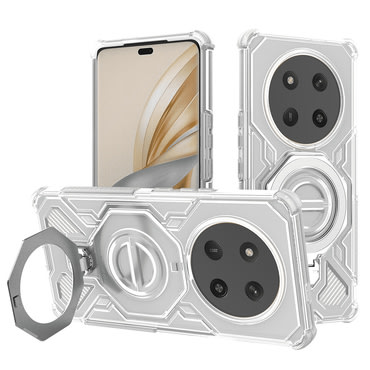 Hibridni ovitek "Carbon Shield Pro" za Honor Magic7 Lite / X9c - white transparent