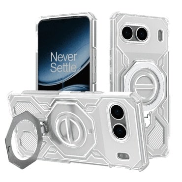 Hibridni ovitek "Carbon Shield Pro" za OnePlus Nord 4 - white transparent