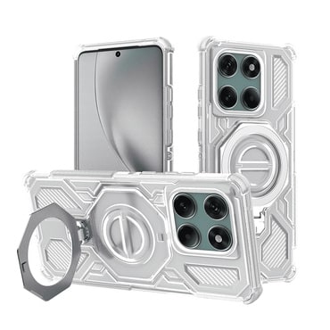 Hibridni ovitek "Carbon Shield Pro" za Motorola Edge 60 Pro - white transparent