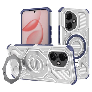 Hibridni ovitek "Carbon Shield Pro" za Honor 400 - blue transparent