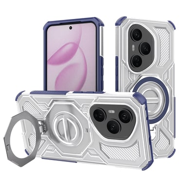 Hibridni ovitek "Carbon Shield Pro" za Honor 400 Pro - blue transparent