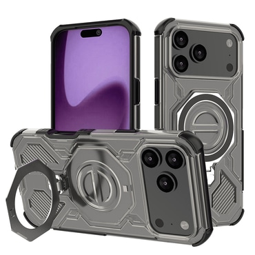 Hibridni ovitek "Carbon Shield Pro" za iPhone 17 Pro Max - smoke black