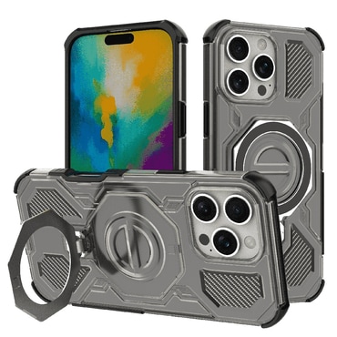 Hibridni ovitek "Carbon Shield Pro" za iPhone 16 Pro Max - smoke black