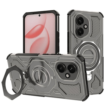 Hibridni ovitek "Carbon Shield Pro" za Honor 400 - smoke black