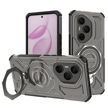 Hibridni ovitek "Carbon Shield Pro" za Honor 400 Pro - smoke black