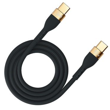 USB-C v USB-C polnilni in podatkovni kabel 3mk "Hyper Silicone" - 100W - 2m - črn