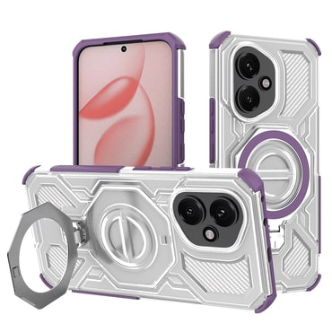 Hibridni ovitek "Carbon Shield Pro" za Honor 400 - purple transparent