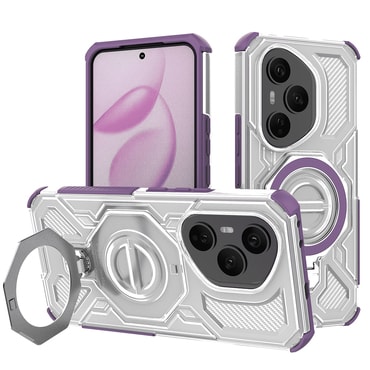 Hibridni ovitek "Carbon Shield Pro" za Honor 400 Pro - purple transparent